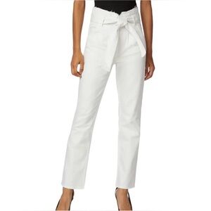 Hudson Jeans White Denim Pants - Remi High Rise Paperbag Straight size 23